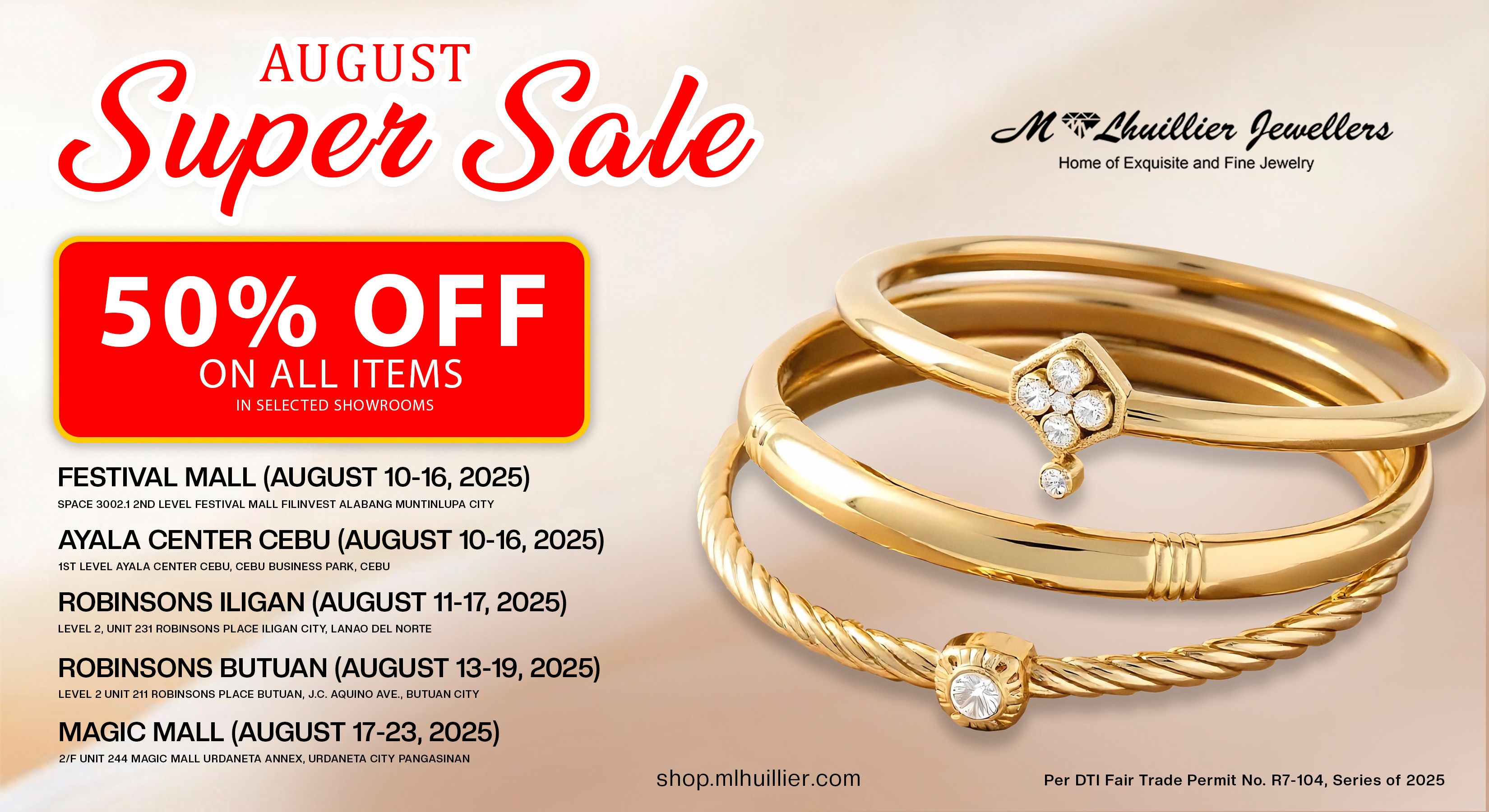 AUGUST SUPER SALE