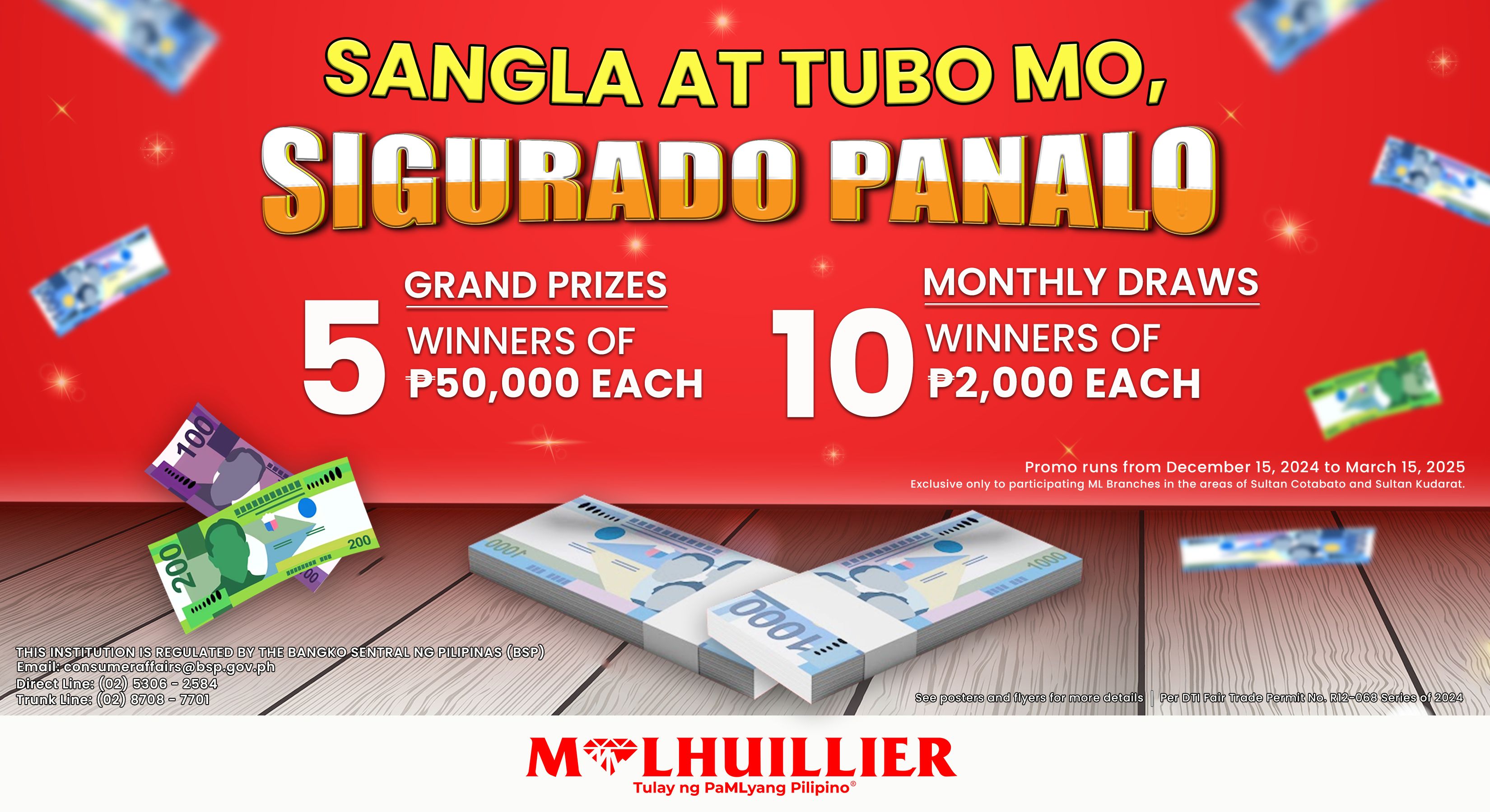 SANGLA AT TUBO MO, SIGURADO PANALO