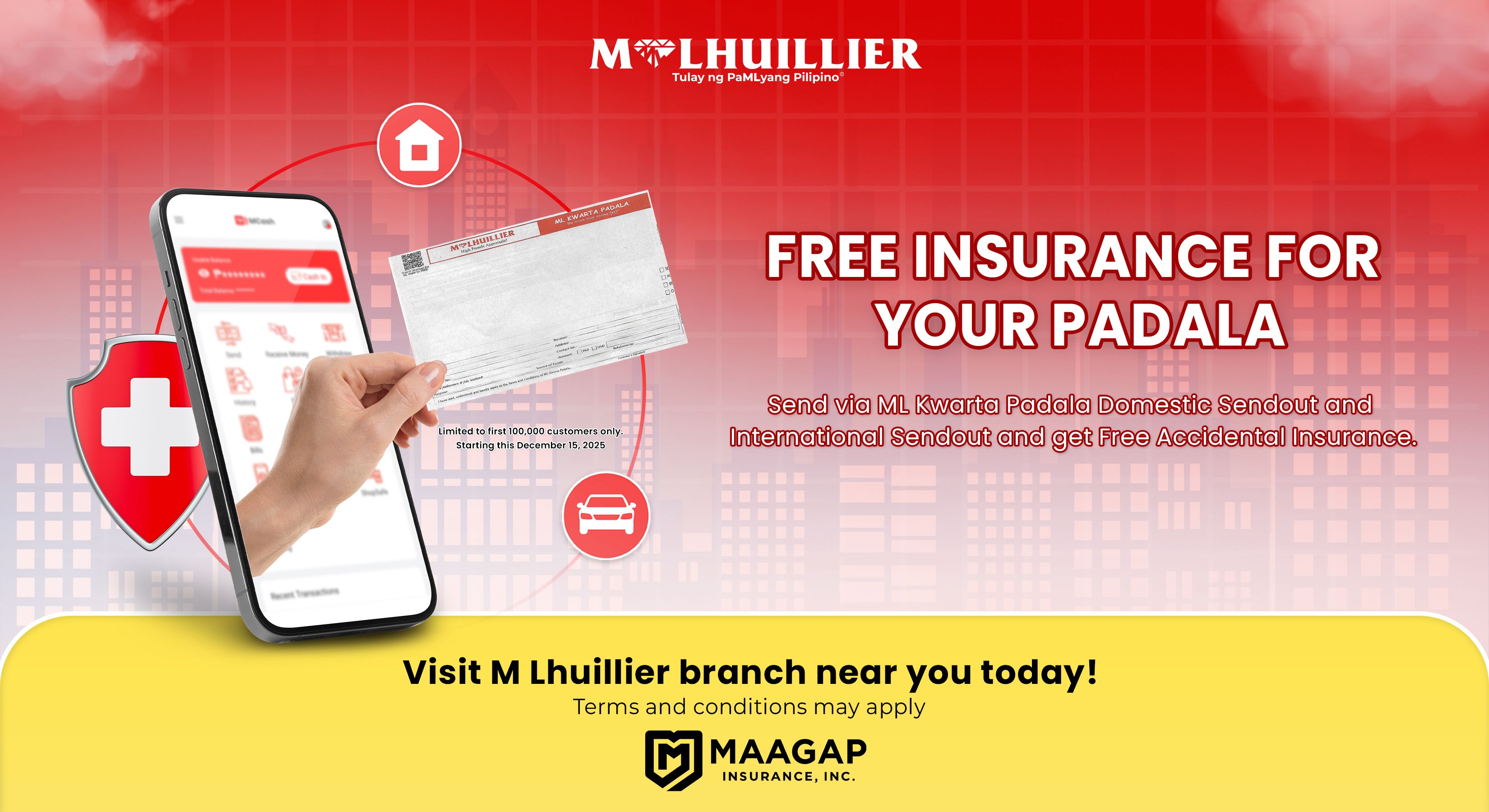 FREE INSURANCE FOR YOUR PADALA