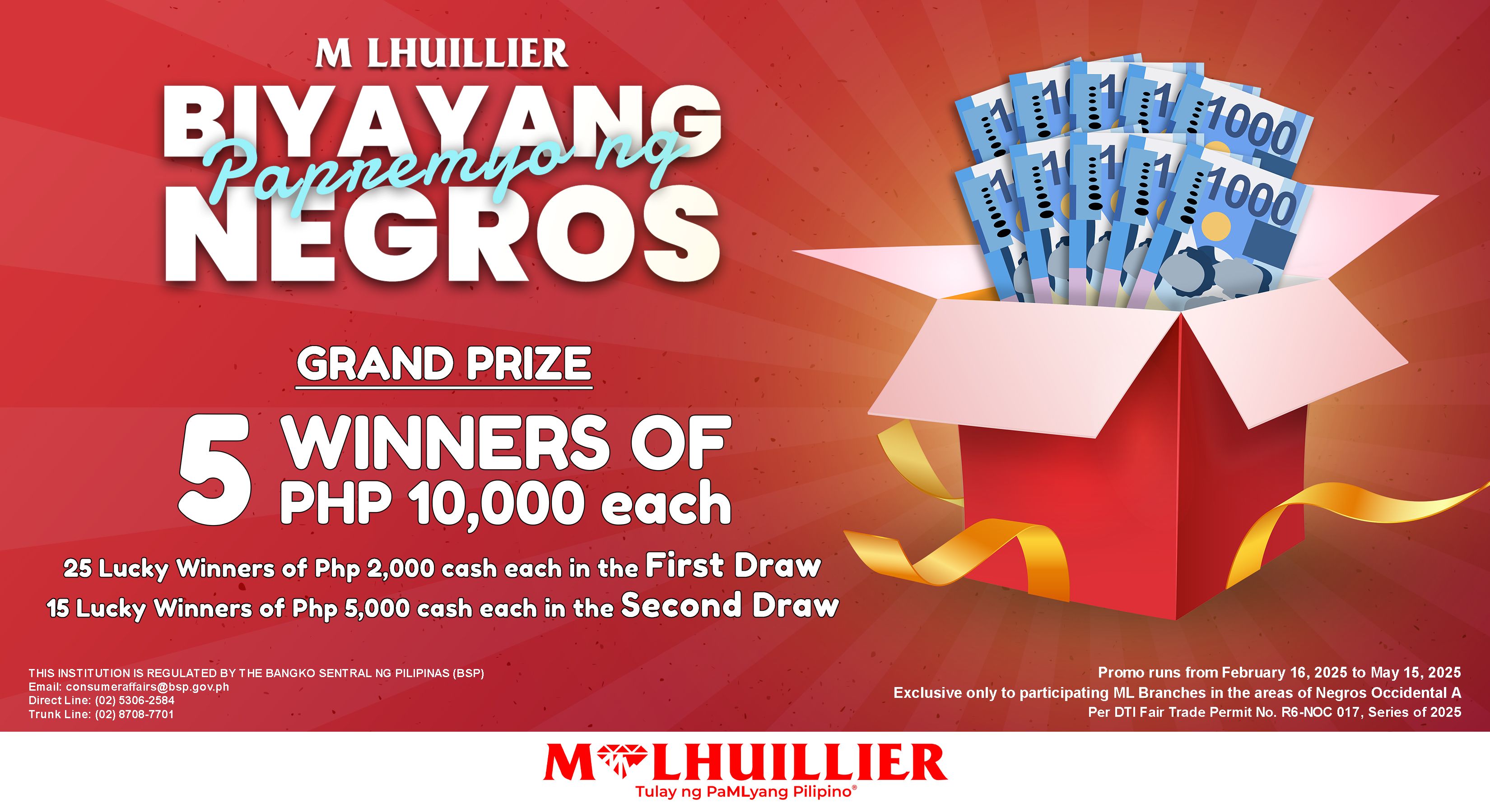 M LHUILLIER BIYAYANG PAPREMYO NG NEGROS