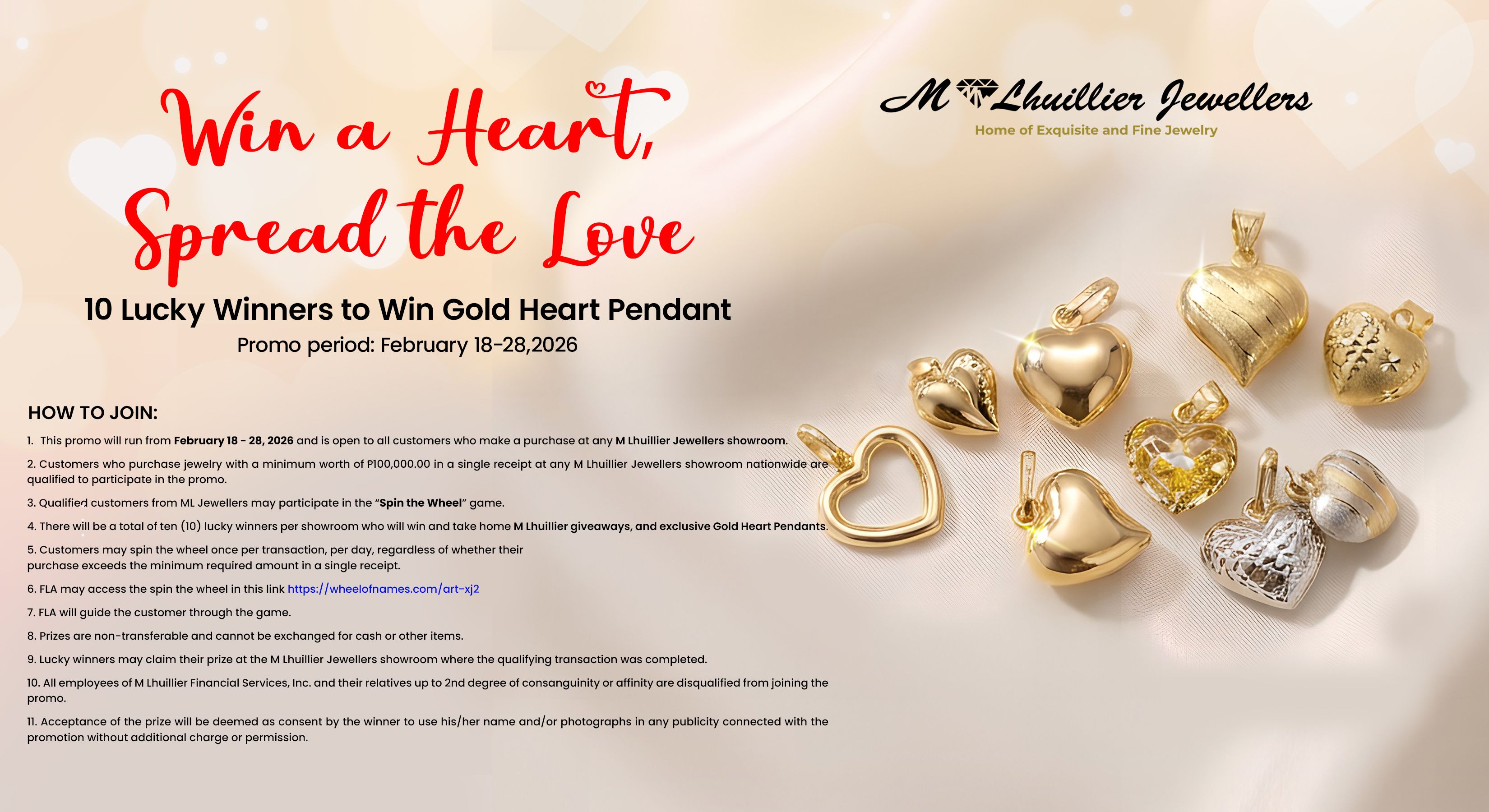 WIN A HEART, SPREAD THE LOVE